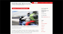 Desktop Screenshot of fullthrottlemc.co.uk
